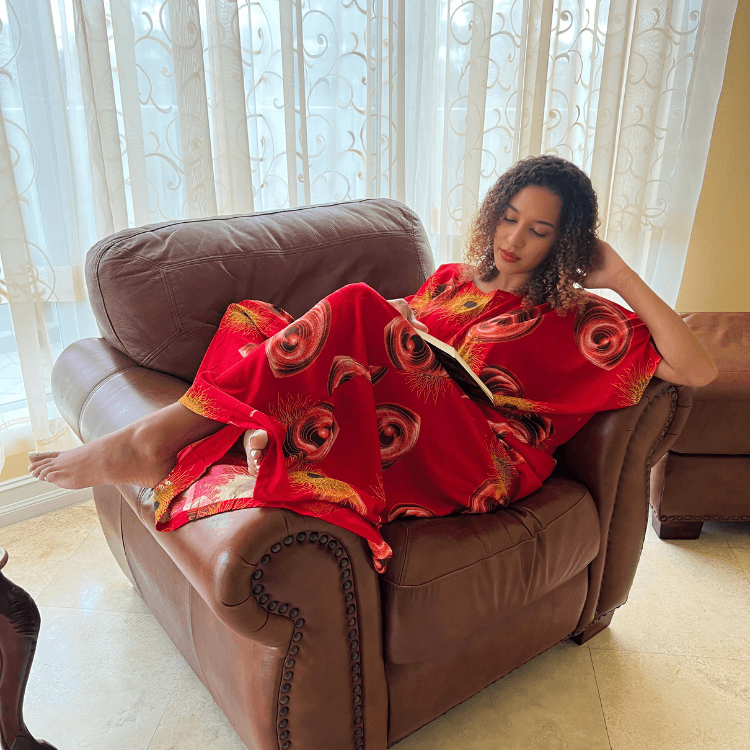 Kushetic Somali Baati - Red color